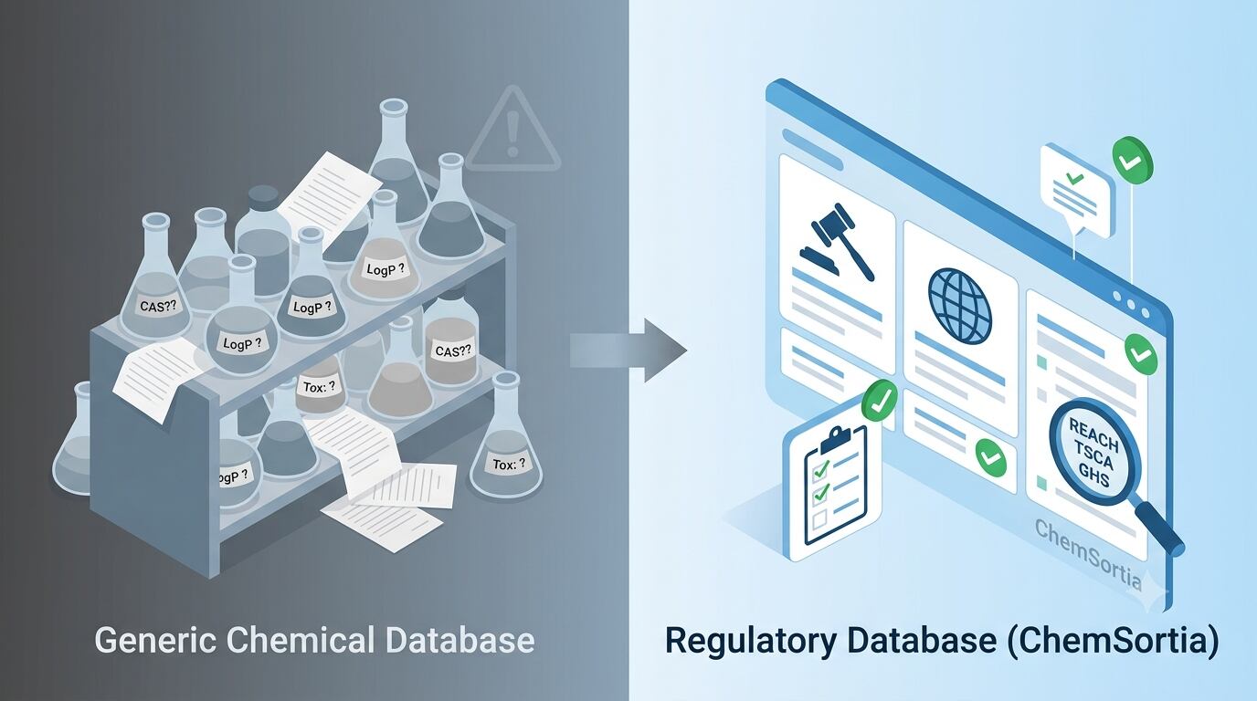 ChemSortia vs. Generic Chemical Databases